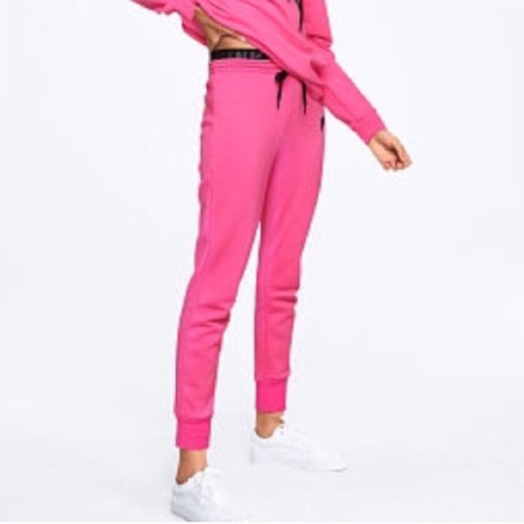 pink skinny joggers